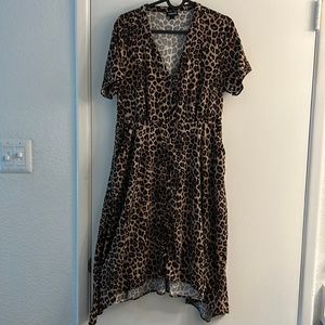 Torrid dress cheetah print with pockets